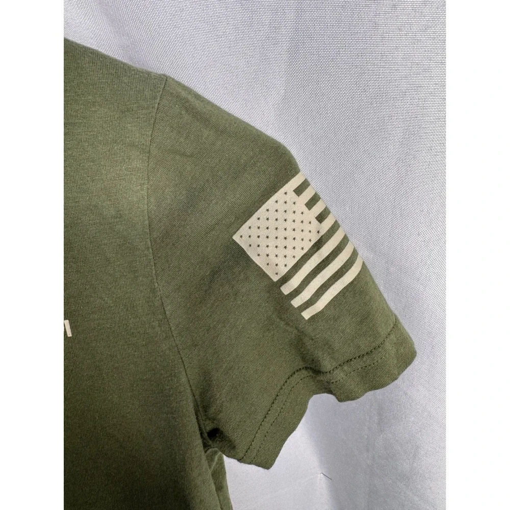 Under Armour Kids Freedom Flag T-Shirt Olive Green Youth Medium YMD JM M